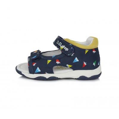 D.D. step chlapčenské detské letné sandálky 64-649 Royal Blue